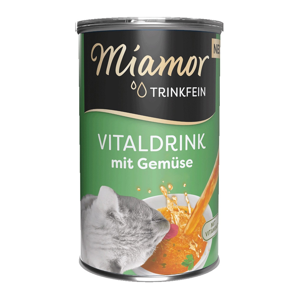 MIAMOR Vitaldrink z Warzywami Napój Zupka Nawadniająca dla Kota 6x135ml